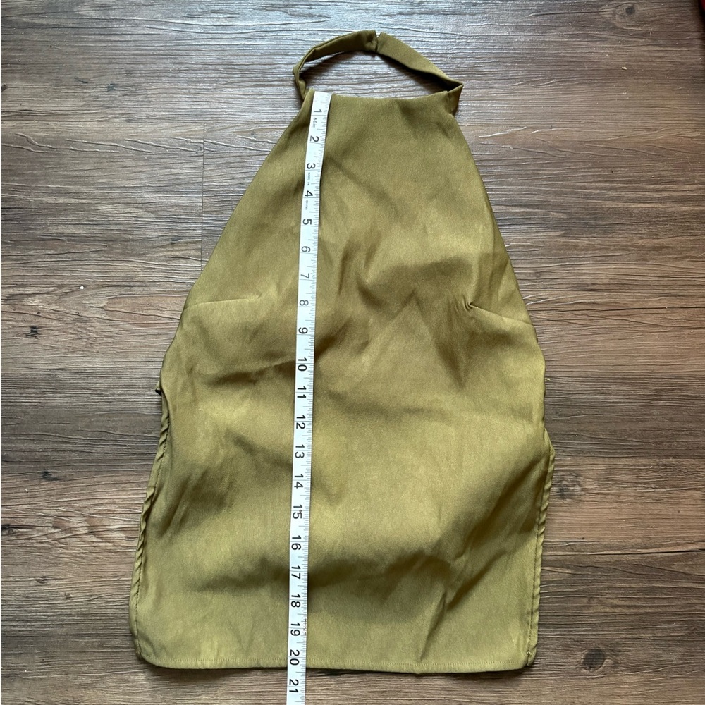 Zara Olive Green Halter Top